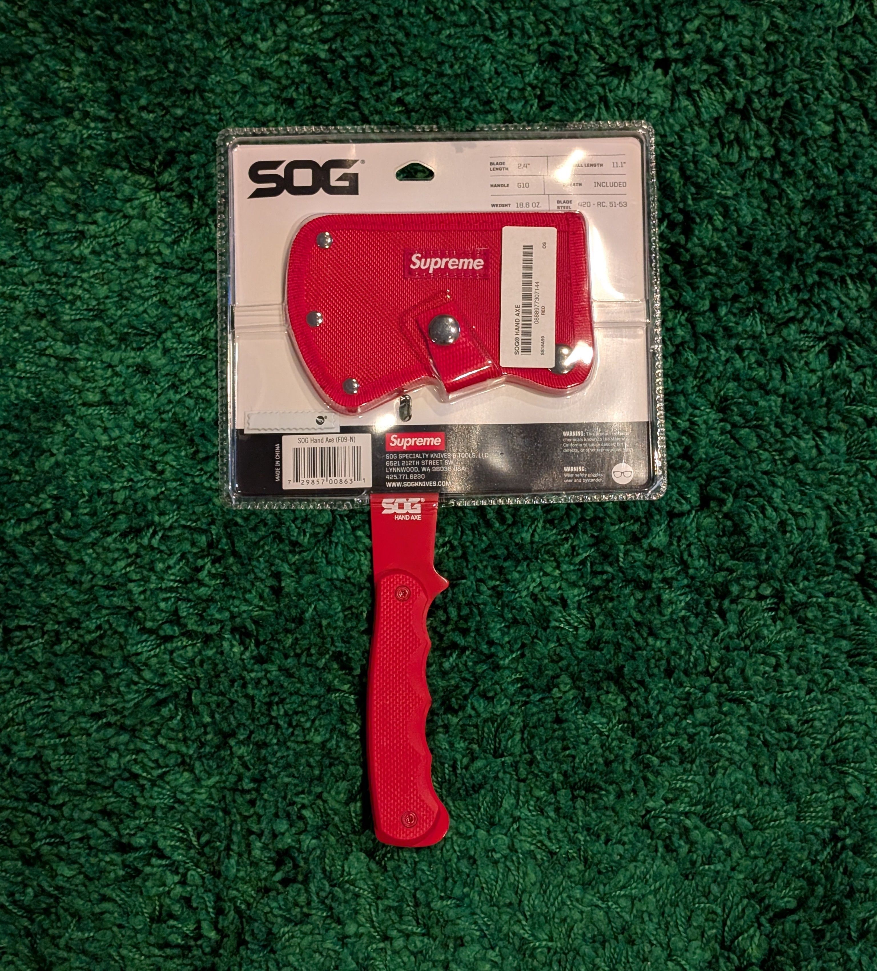 Shovel Supreme Sog Axe Bonhams Supreme, New York Tool Set, 2011-2019
