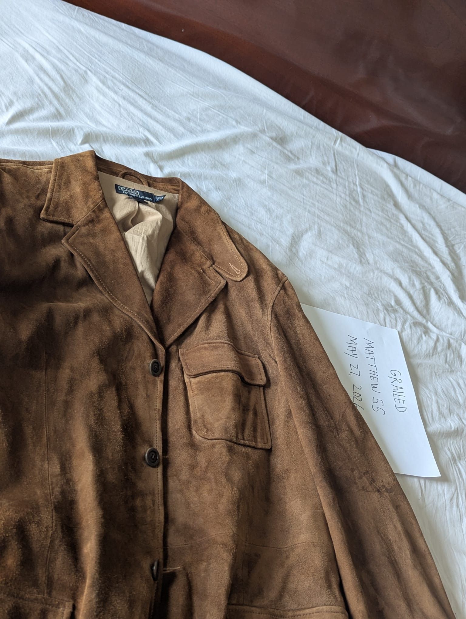 Ralph Lauren Vintage Genuine leather Jacket Size 46L - 3 Thumbnail