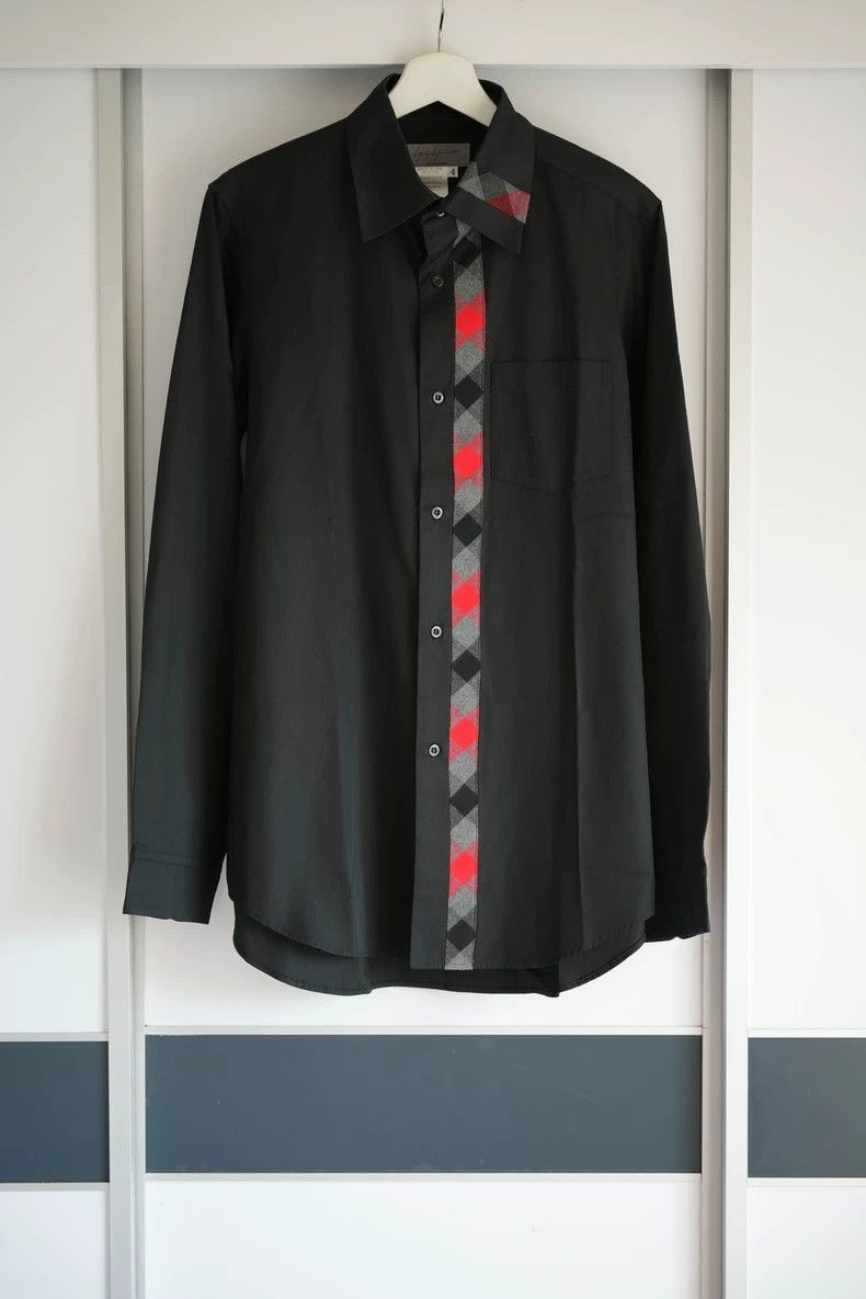 Yohji Yamamoto Yohji Yamamoto Yohji Yamamoto Black Checkered Dress Shirt Size US M / EU 48-50 / 2 - 1 Thumbnail