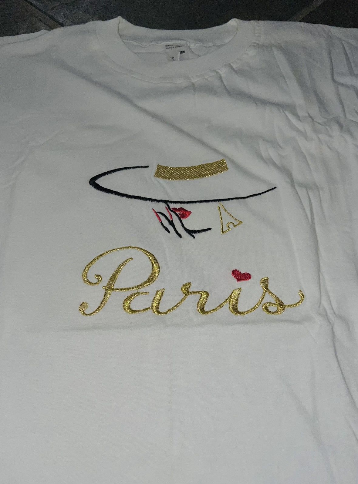 Vintage VINTAGE PARIS FASHION T-SHIRT ❤️ Size US L / EU 52-54 / 3 - 10 Thumbnail
