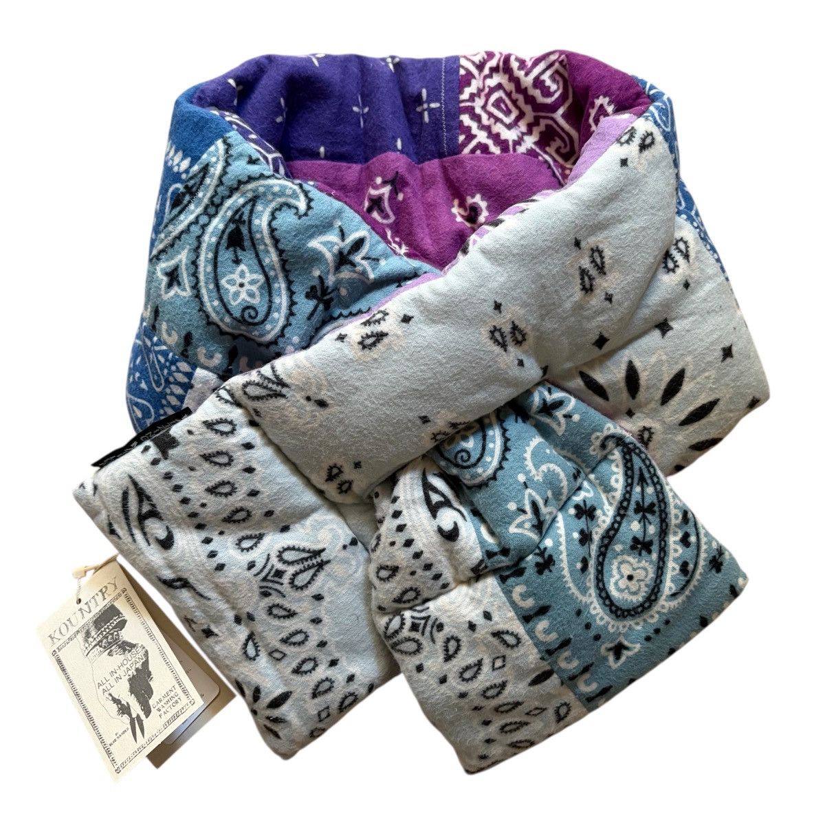 Kapital Kapital Flannel Bandana Print Reversible KESA Scarf Size ONE SIZE - 2 Thumbnail