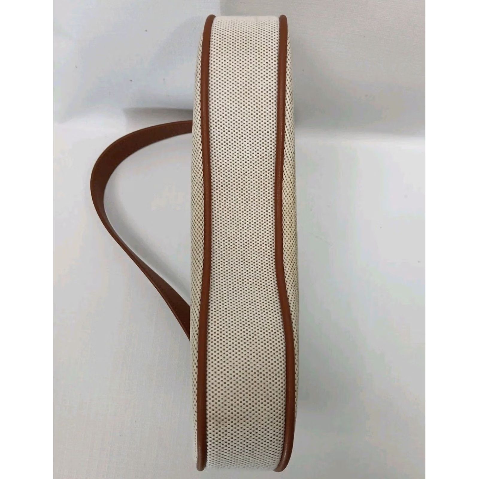 JW PEI JW PEI Shoulder Bag Womens Beige Canvas Brown Leather Handbag Logo Size ONE SIZE - 5 Thumbnail