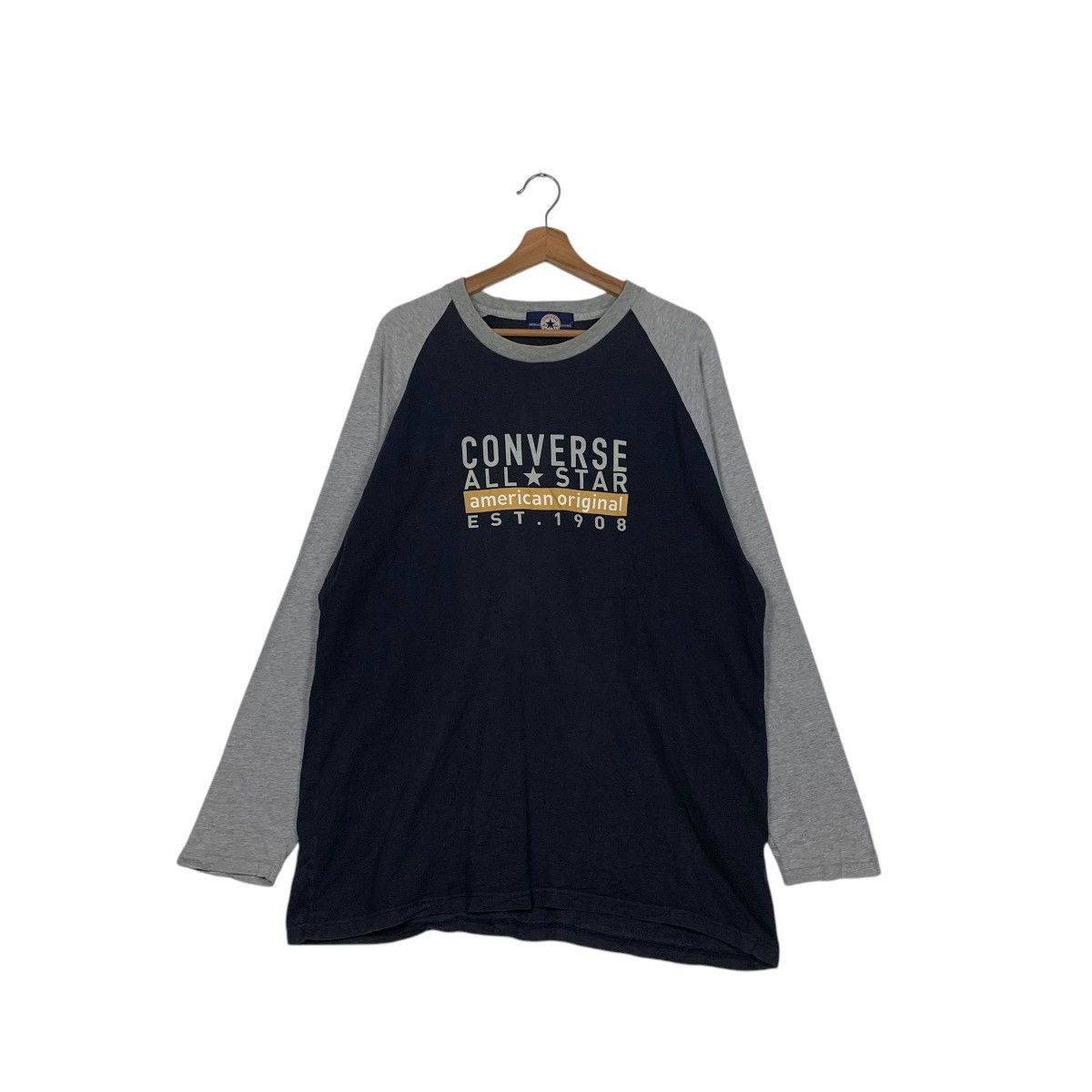 Converse CONVERSE All Star Big Logo Long Sleeve T Shirt #2627-C118 Size US L / EU 52-54 / 3 - 1 Thumbnail
