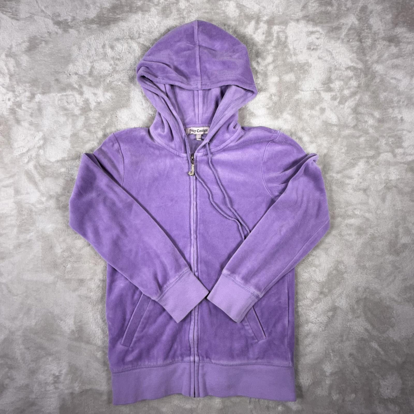 Juicy Couture Jeans Juicy Couture Sweater Women's S Purple Vintage Y2K Velour Size S / US 4 / IT 40 - 7 Thumbnail