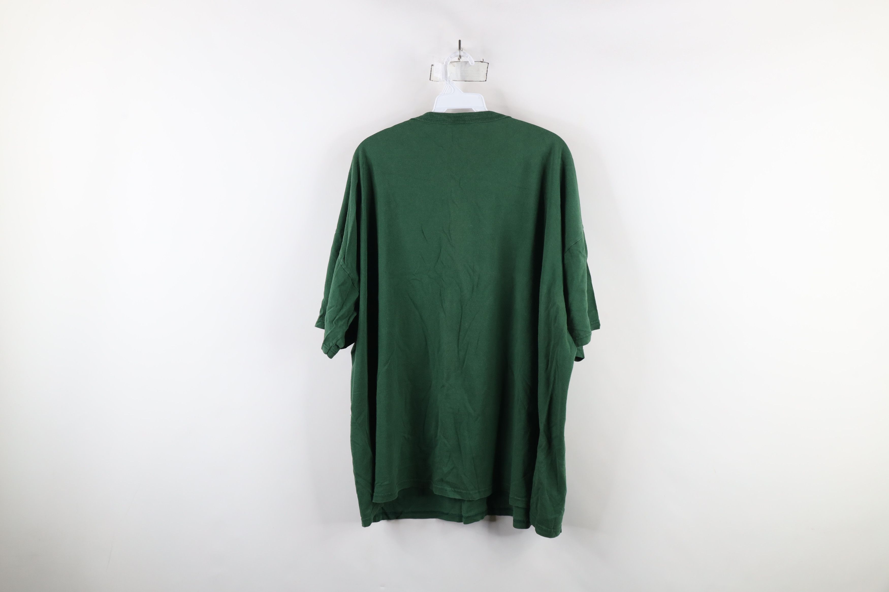 Russell Athletic × Vintage Vintage 90s Russell Athletic Blank T-Shirt Green Cotton Size US XXL / EU 58 / 5 - 8 Thumbnail