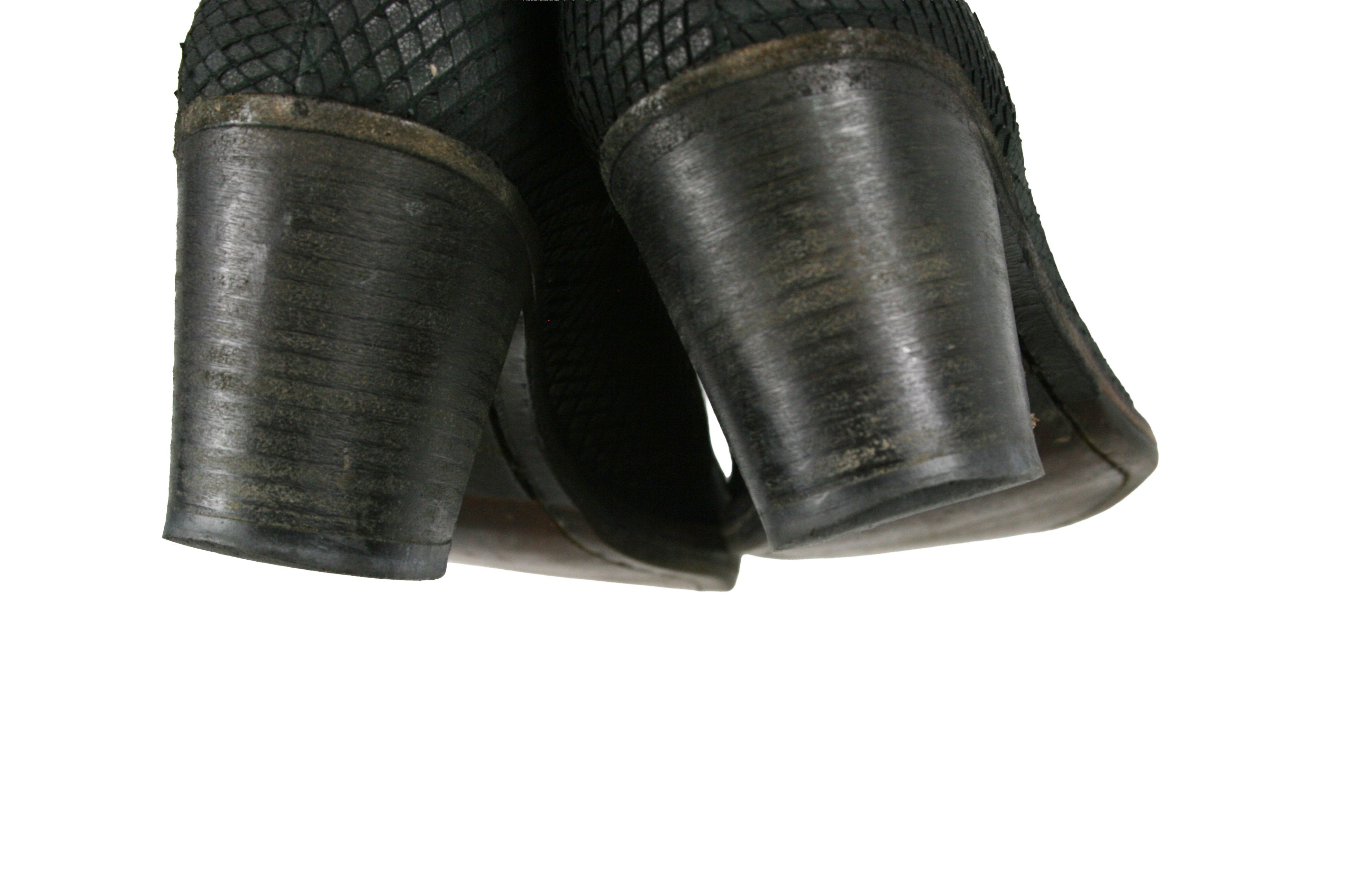 The Last Conspiracy 00S Fish Scales Suede Heeled Ankle Boots Vintage Size US 7 / IT 37 - 11 Thumbnail