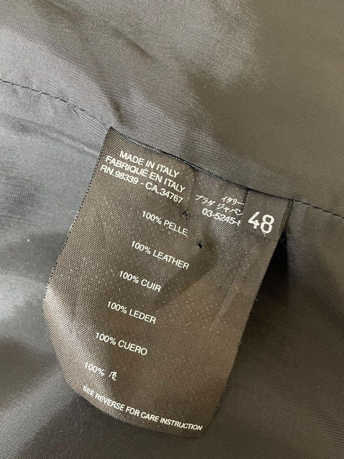 Prada Prada nappa jacket with zip, 48. Size US M / EU 48-50 / 2 - 8 Thumbnail
