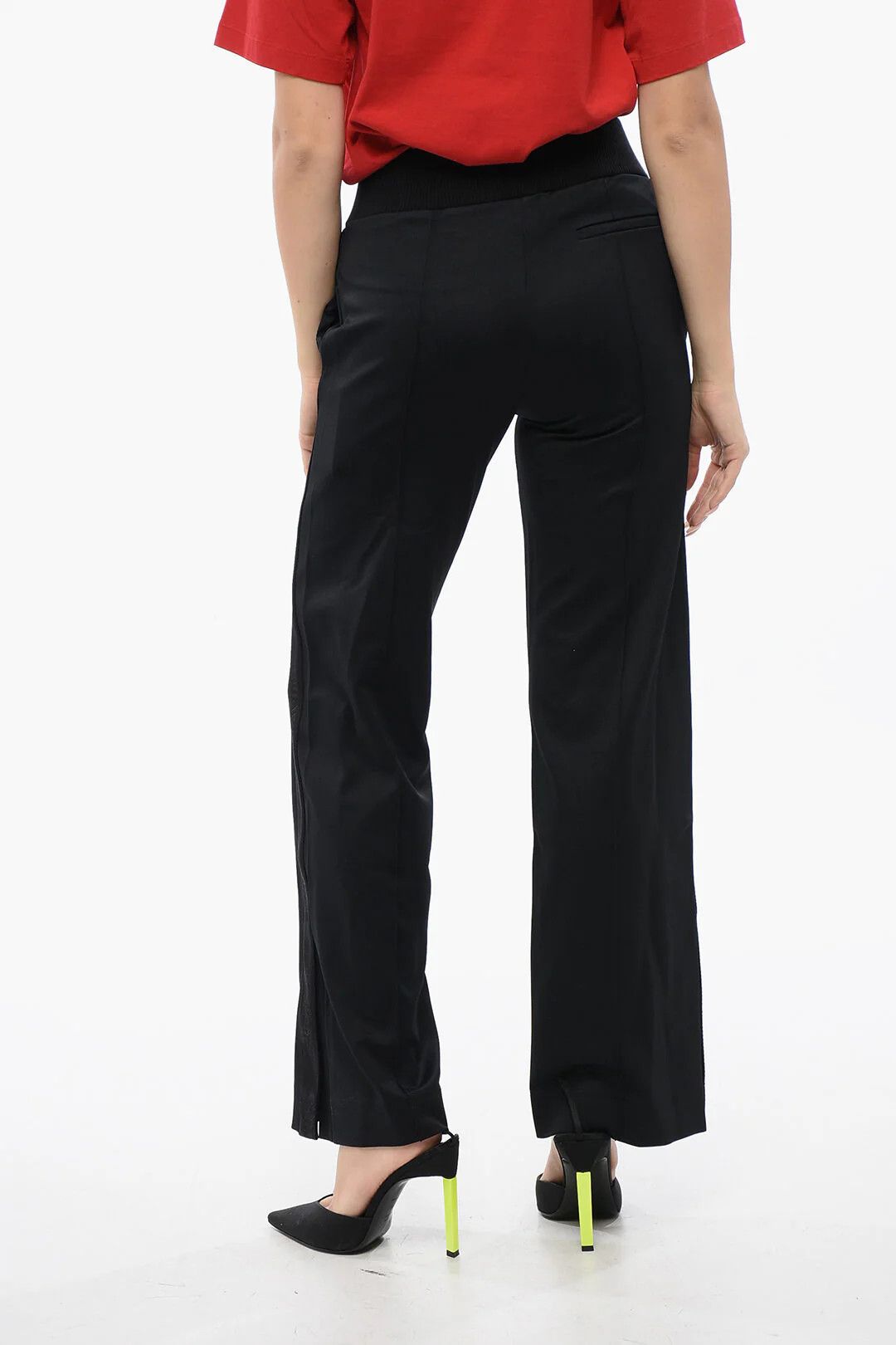 Off-White og1mm0426 Nylon Track Pant in Black Size 26" / US 2 / IT 38 - 2 Thumbnail
