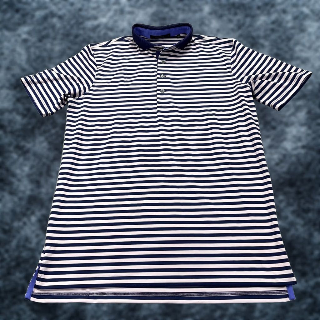 Vintage Greyson Polo Shirt Mens M Pink Striped Golf Logo Short Sleeve Button Collar Casual Activewear 90s Skull Theme Size US M / EU 48-50 / 2 - 1 Thumbnail