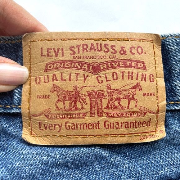 Levi's × Vintage Vintage Levi's Straight Wider Leg Jeans - 10/28-29" Waist 👖 Size 32" / US 10 / IT 46 - 7 Thumbnail