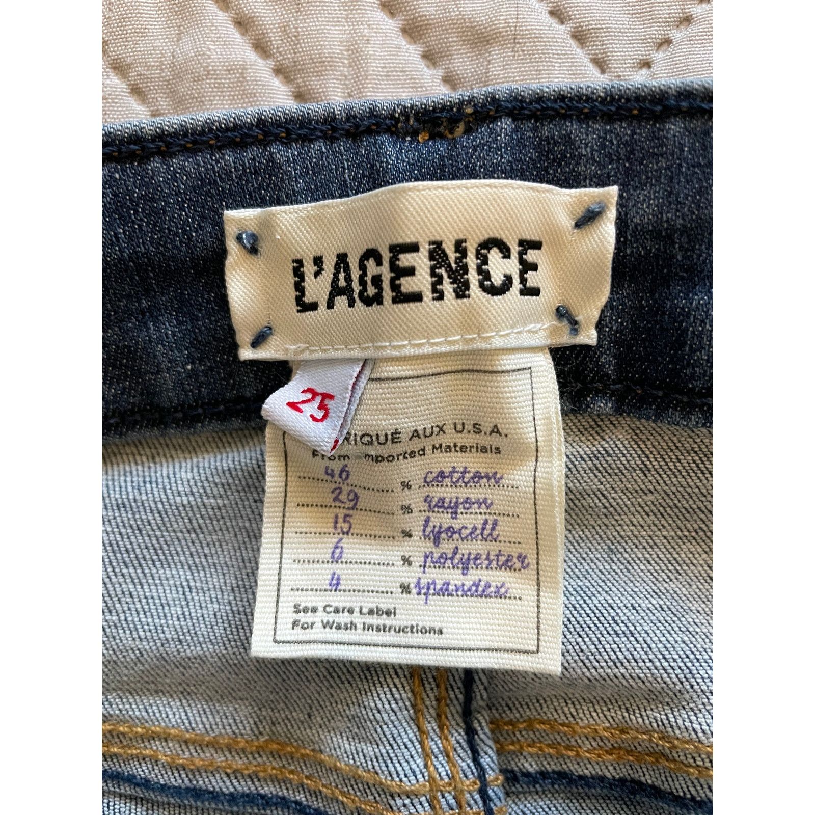 L'AGENCE L’AGENCE Women’s Skinny Jeans Blue Denim High Rise Size 25 Size 25" / US 0 / IT 36 - 3 Thumbnail