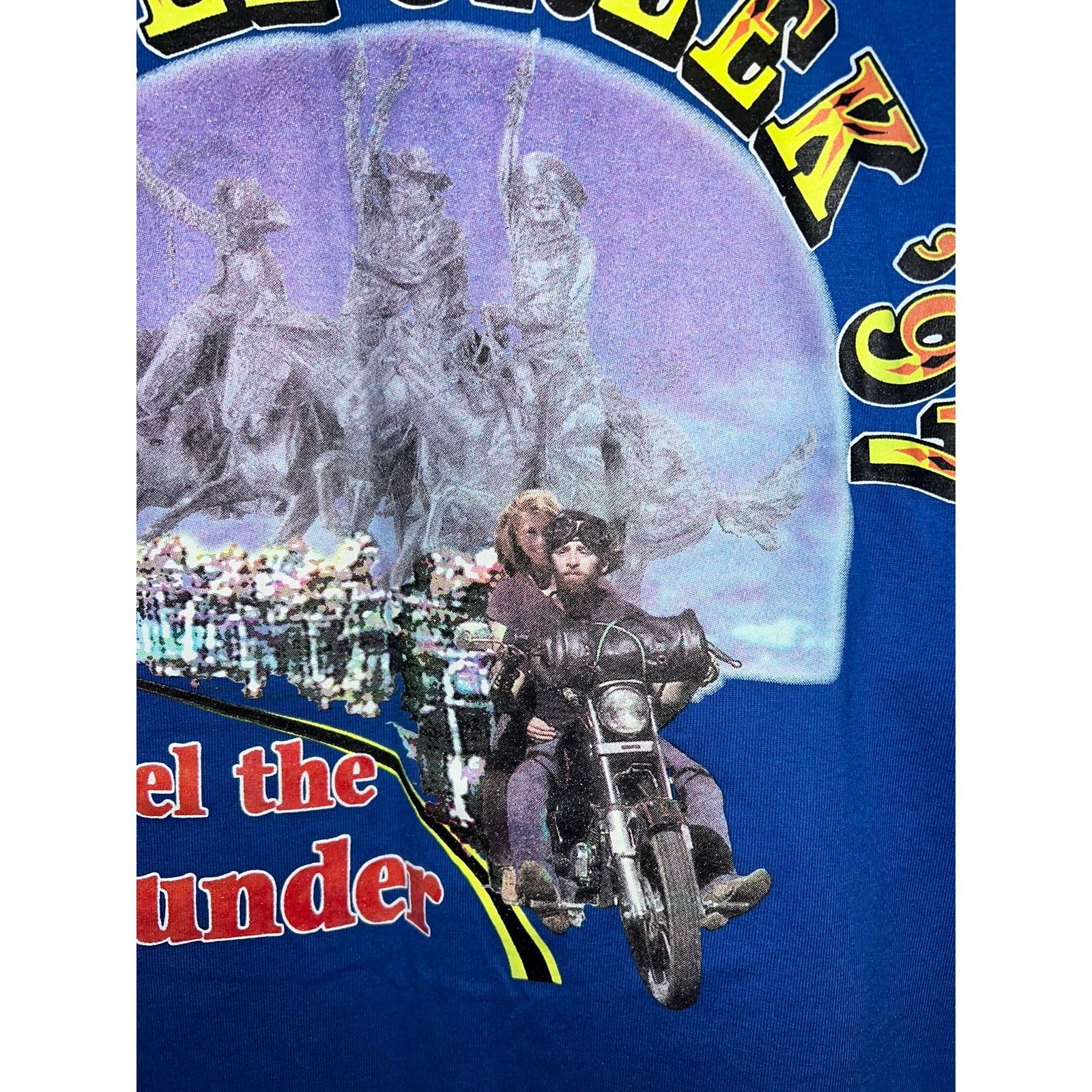 Fruit Of The Loom Vintage Cripple Creek Biker Shirt Feel Thunder 1997 Tee 90s Size US XXL / EU 58 / 5 - 7 Thumbnail