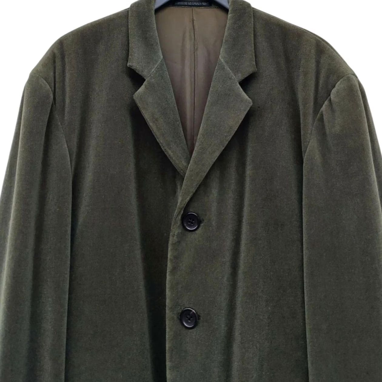 Yohji Yamamoto Yohji Yamamoto 80's Vintage Wool Jacket Olive Mens M Size US M / EU 48-50 / 2 - 2 Thumbnail