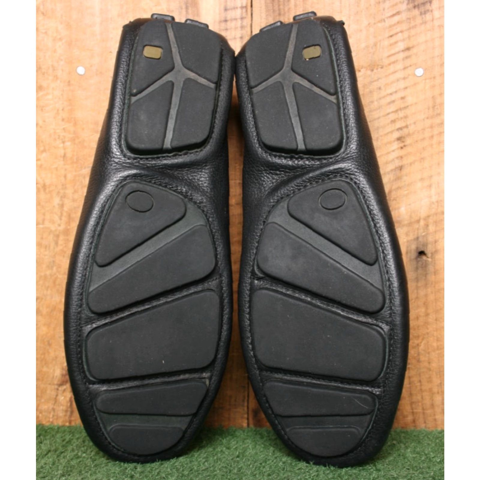 Vintage VINTAGE Mercanti Fiorentini Relax Black Leather Driving Loafers Men's Sz. 10.5 M Size US 11 / EU 44 - 5 Thumbnail