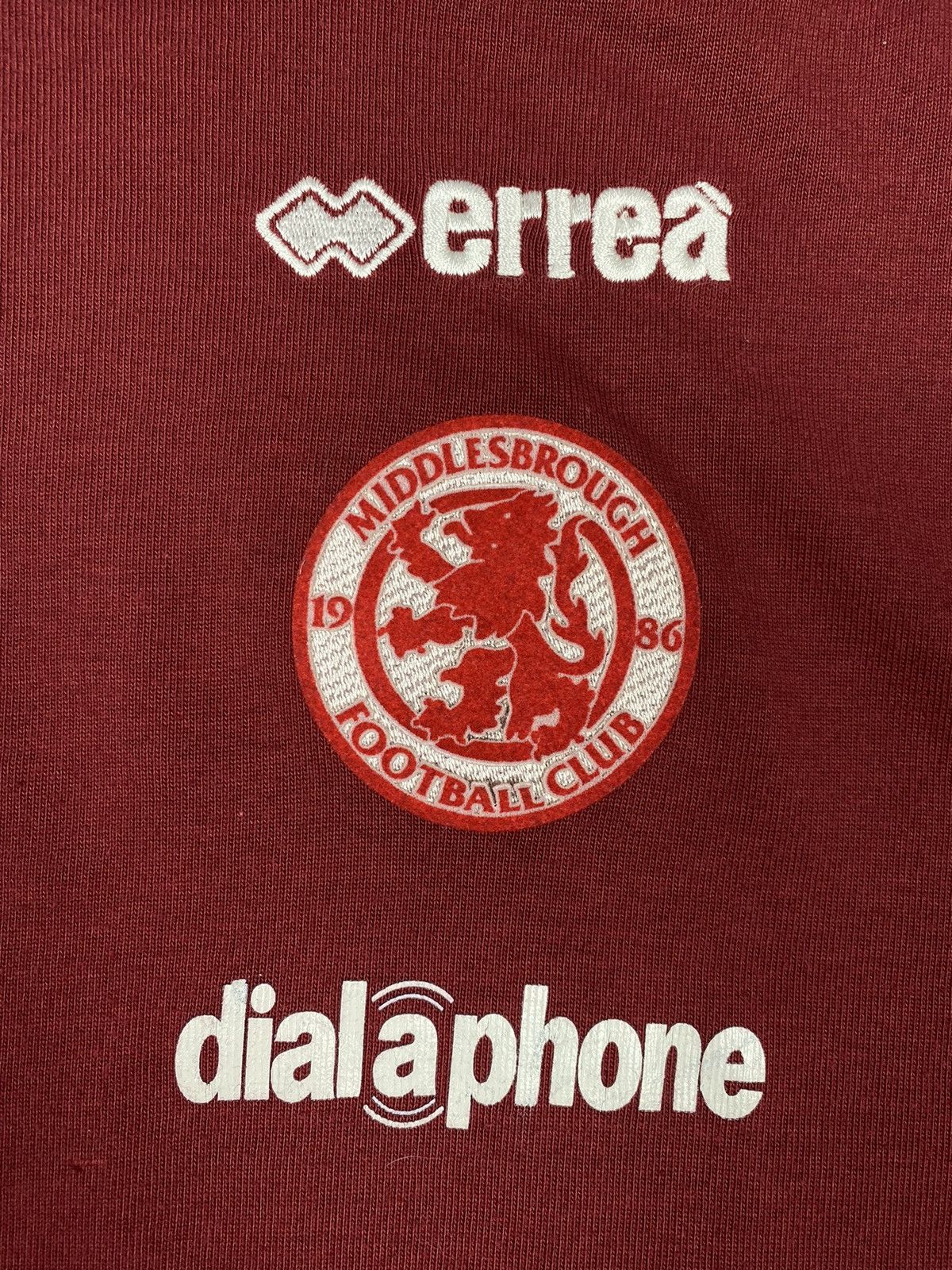 Errea × Vintage Errea Middlesbrough F.C. Away Vintage T Shirt Cotton Jersey Size US XXL / EU 58 / 5 - 6 Thumbnail