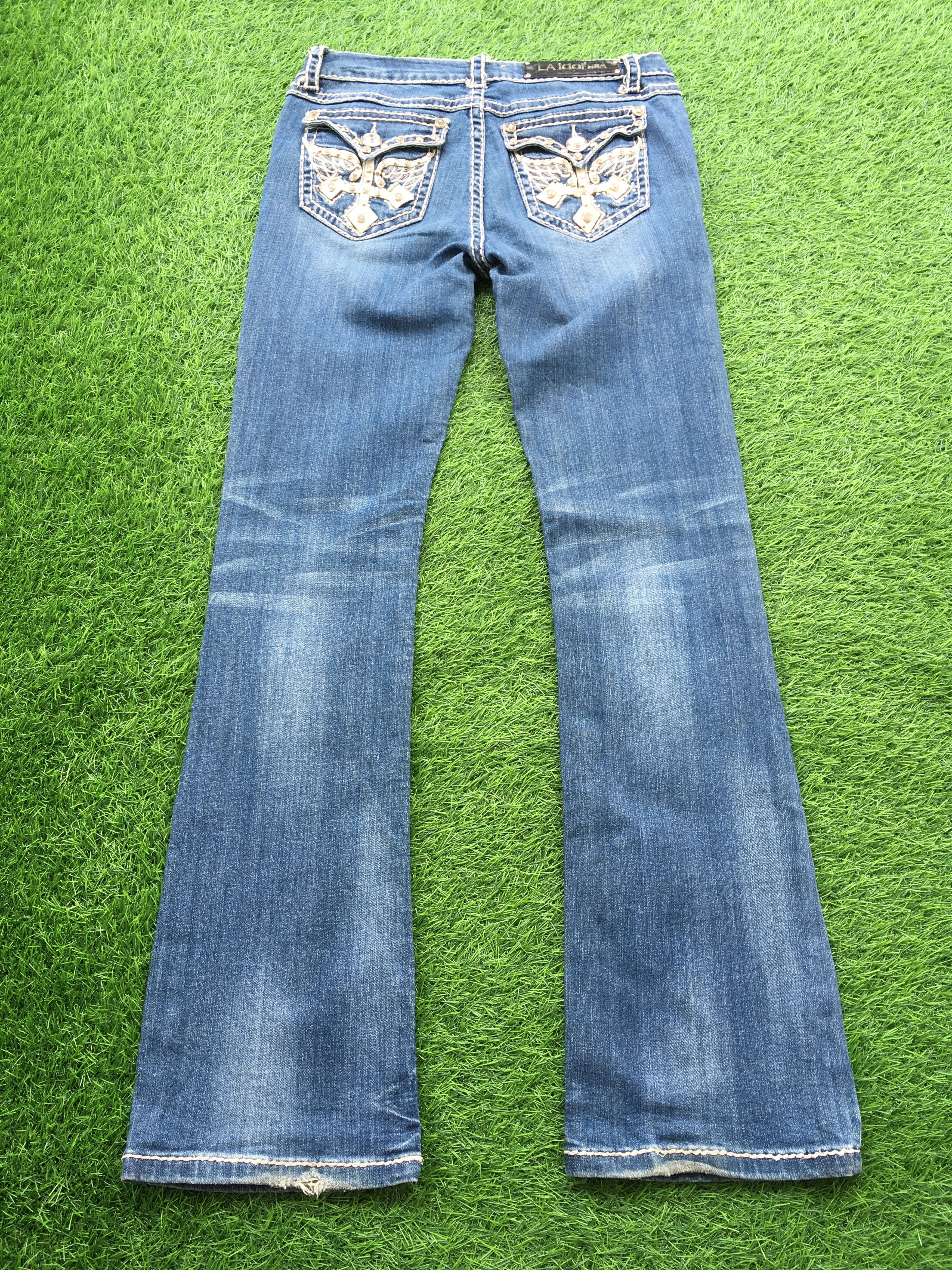 LA Idol USA signature cross boot jeans D-1028