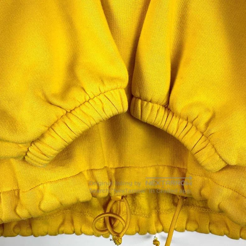 Balenciaga Balenciaga Yellow Embroidered Logo Off-Shoulder Loose Hood Size US L / EU 52-54 / 3 - 6 Thumbnail