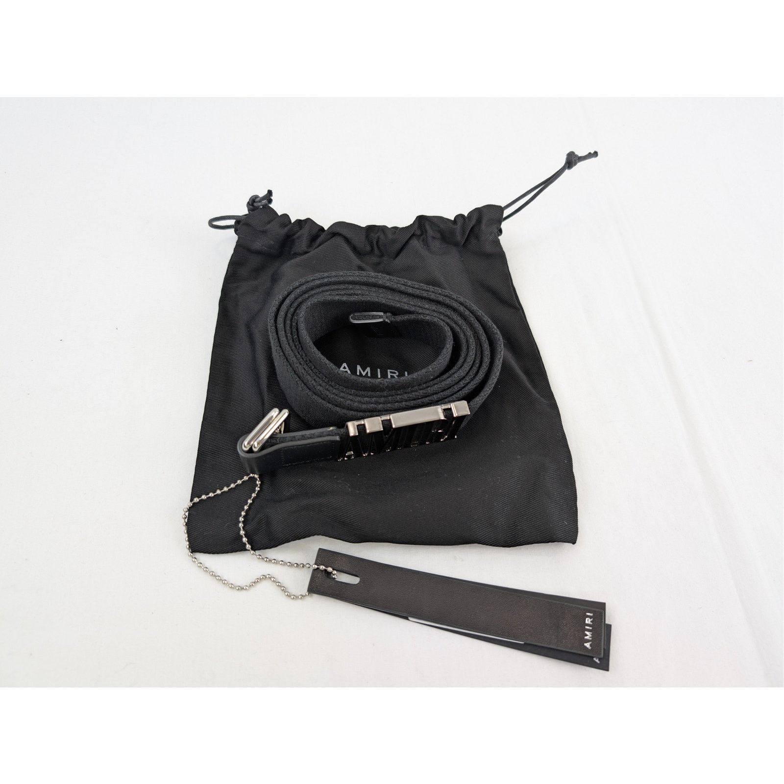Amiri o1rshd1 Q:4 / Size: OS / 3cm Enamel Skater Belt in Black Size ONE SIZE - 19 Thumbnail