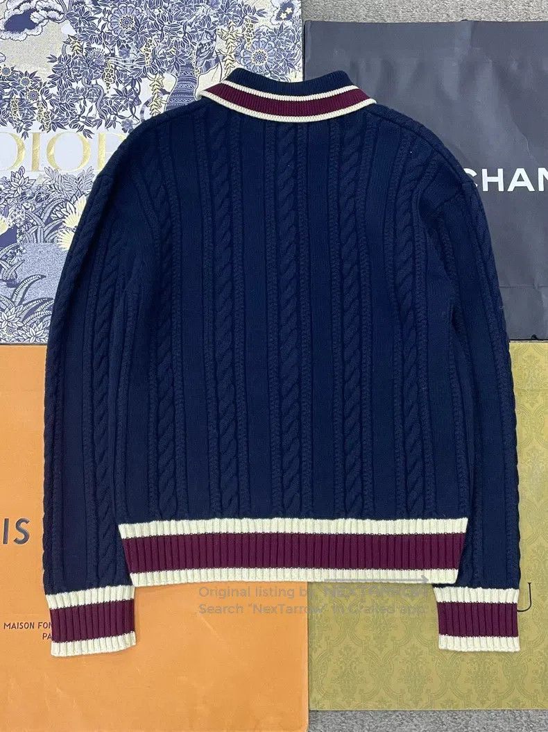 Chanel Chanel 26C blue lapel cashmere sweater Size XS / US 0-2 / IT 36-38 - 2 Thumbnail