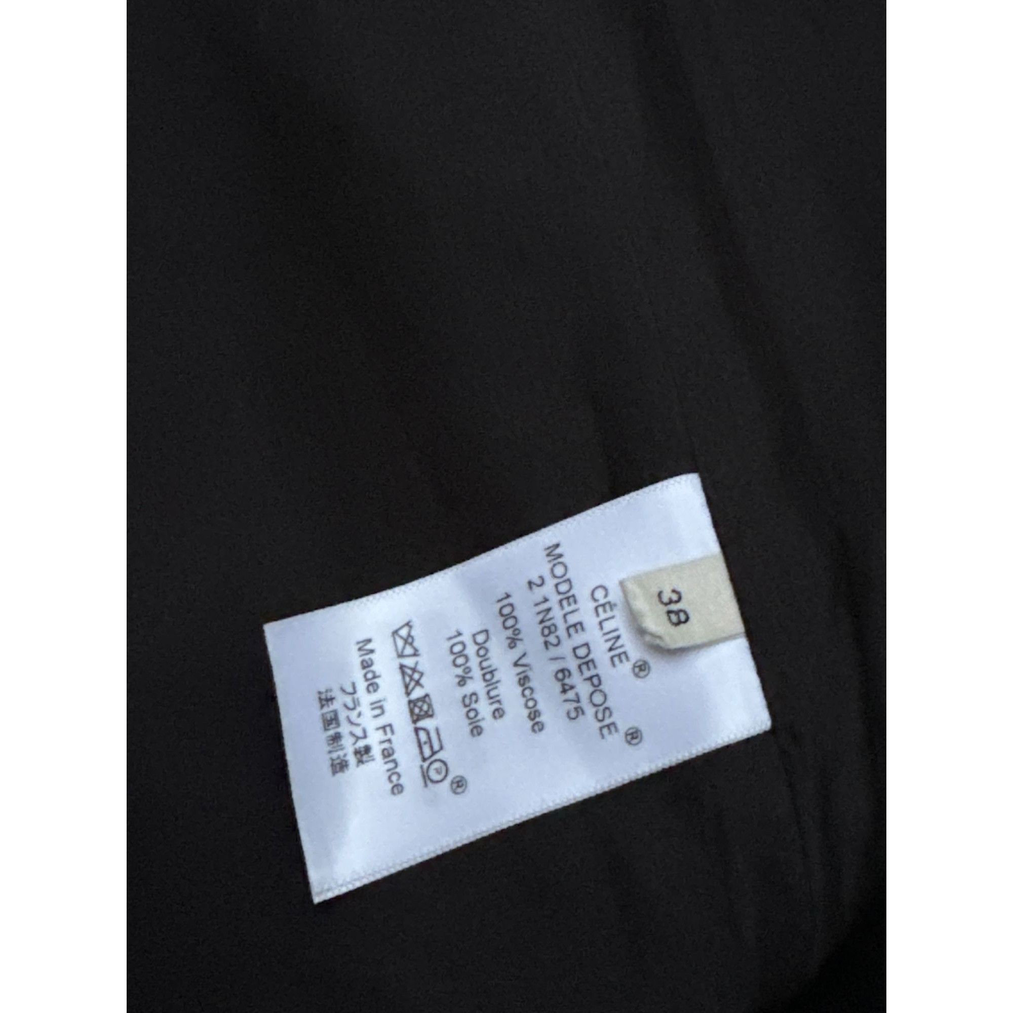 Celine Phoebe Philo Black Wide-Leg Jumpsuit Size M / US 6-8 / IT 42-44 - 8 Thumbnail