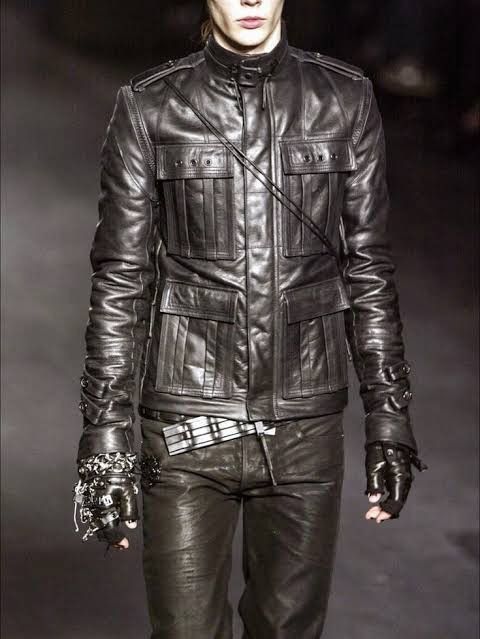 Dior Diorhomme luster Leather M-65 napoleon jacket Size US M / EU 48-50 / 2 - 2 Thumbnail