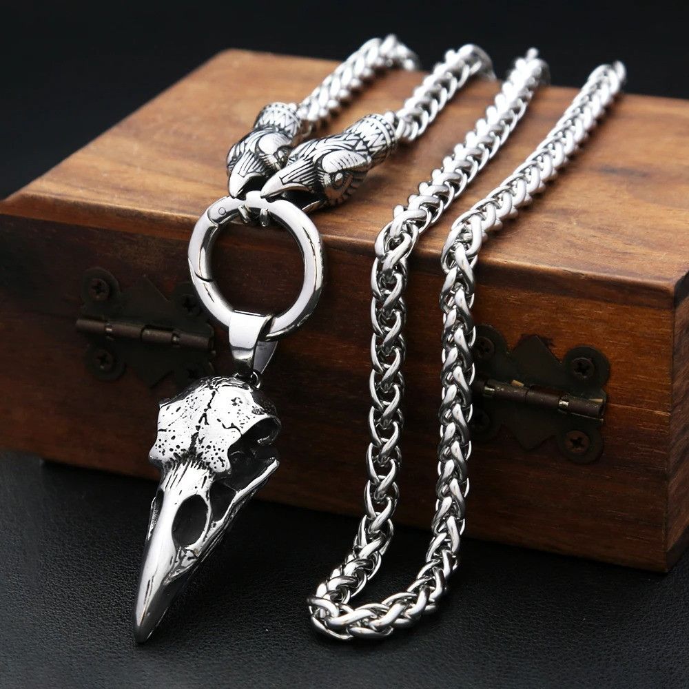 Other Crow Skull Pendant Necklace Size ONE SIZE - 4 Thumbnail