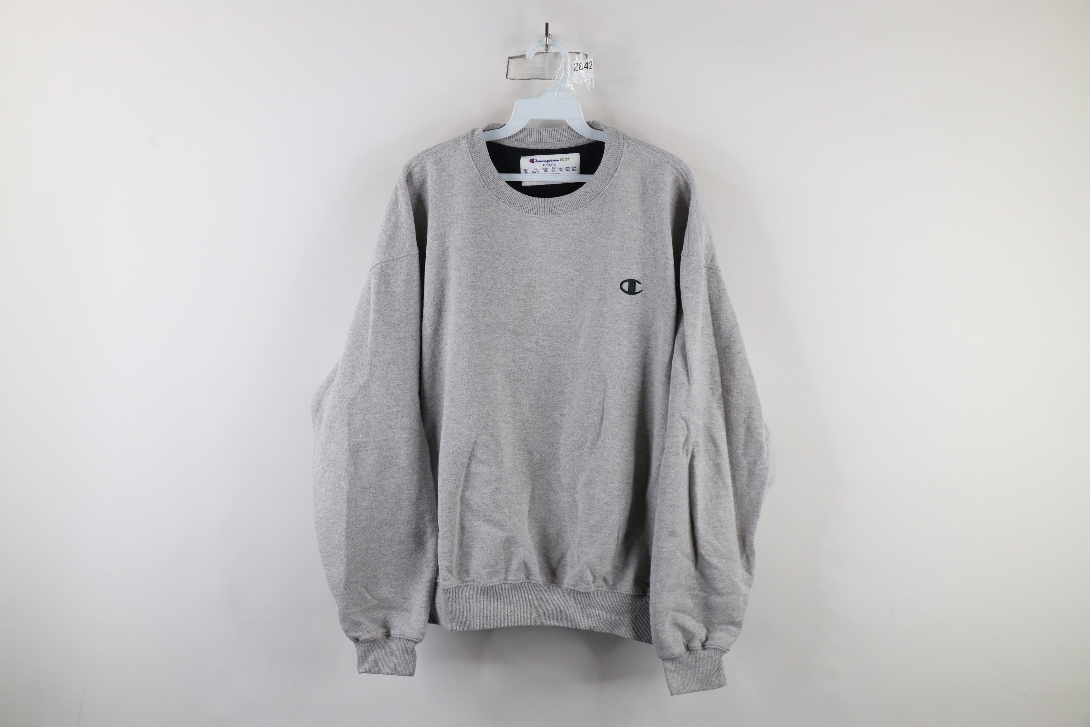 Champion × Vintage Vintage Champion Logo Crewneck Sweatshirt Heather Gray Size US XL / EU 56 / 4 - 1 Thumbnail