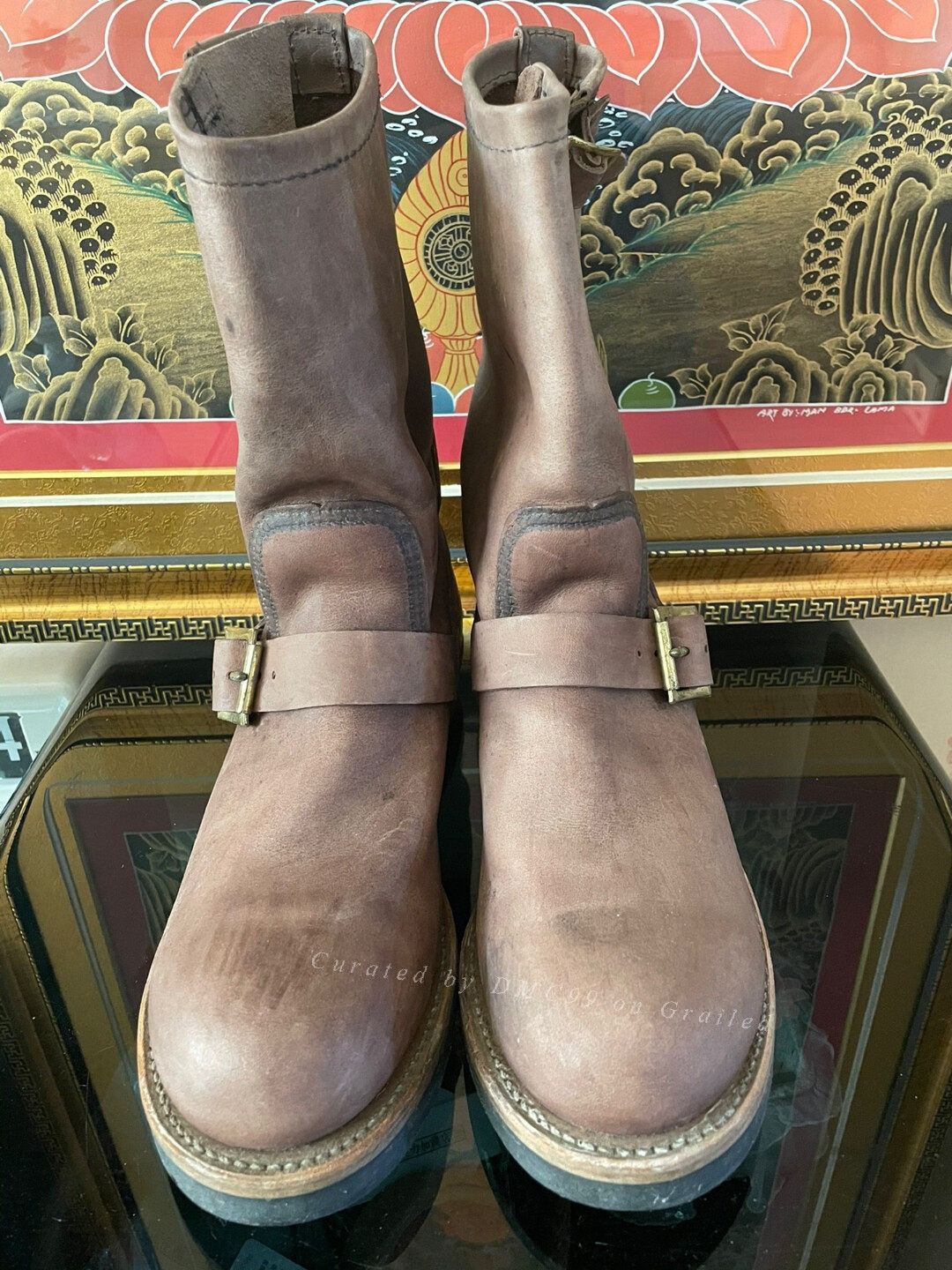 Red Wing 8268 Roughout Engineer Boots | Grailed