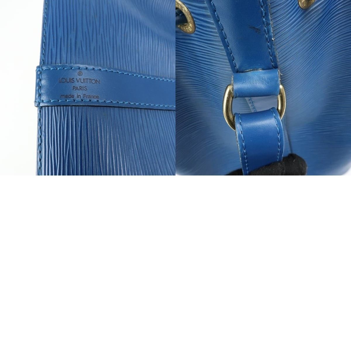 Louis Vuitton Louis Vuitton Epi Petit Noe Shoulder Bag Leather Bucket Blue Size ONE SIZE - 8 Thumbnail