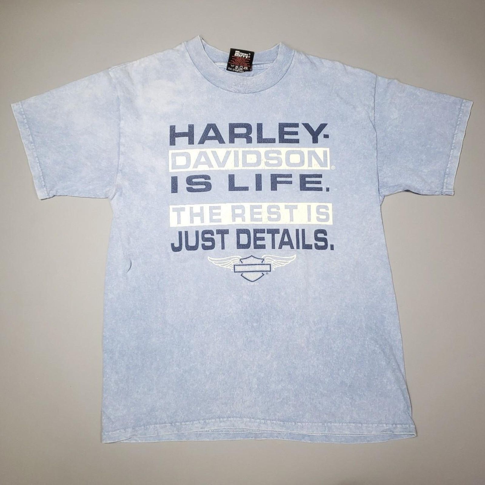 Harley Davidson Vintage y2k Harley Davidson slogan tee Mens Medium Size US M / EU 48-50 / 2 - 1 Thumbnail