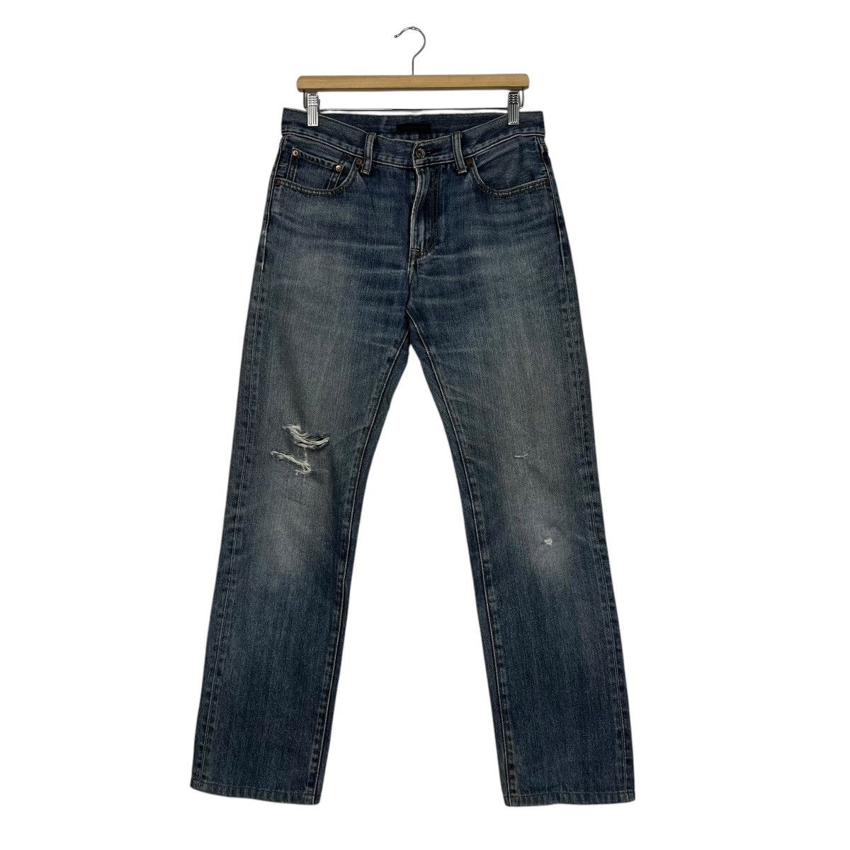 Japanese Brand Vintage Japanese Designer Distressed Denim Size 32" / US 10 / IT 46 - 1 Thumbnail