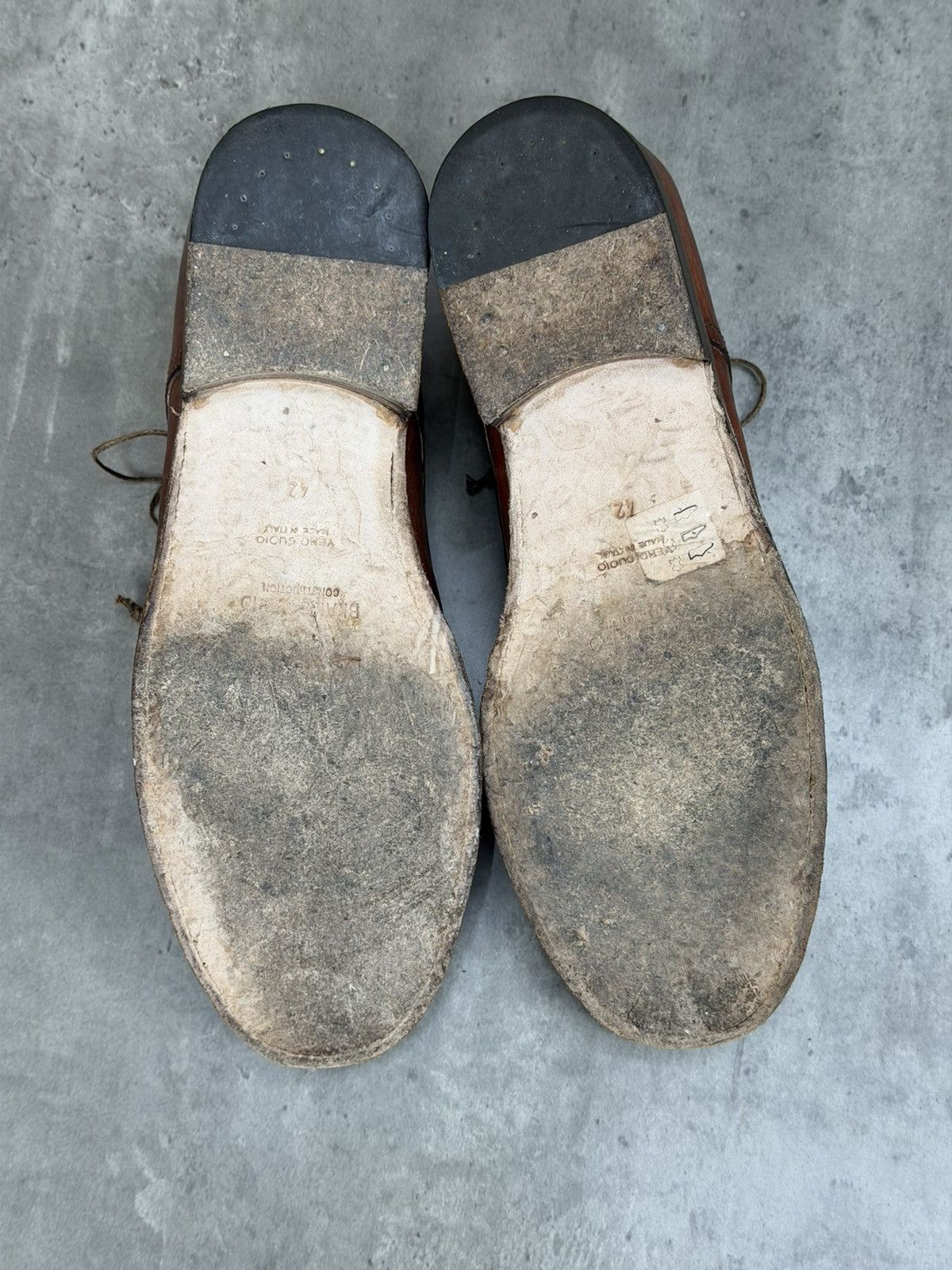 Shoto Shoto Avant-Garde Brown Leather Derby Shoes Handmade Size 42 Size US 9 / EU 42 - 12 Thumbnail