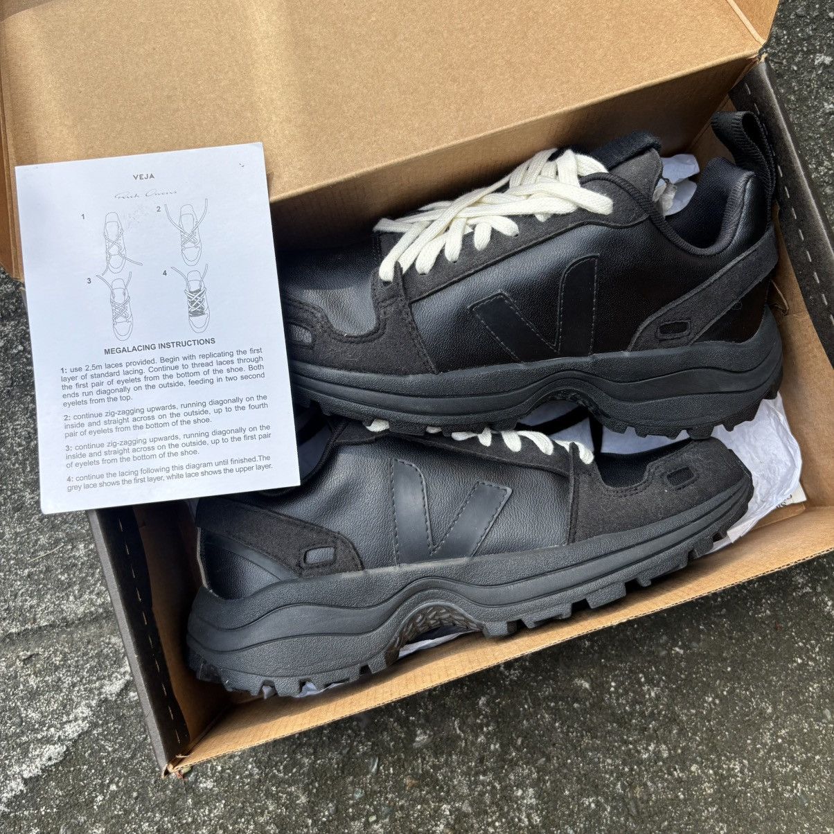 Rick Owens × Veja Rick Owens Veja Megalace Hiking Shoe Size US 7 / EU 40 - 4 Thumbnail