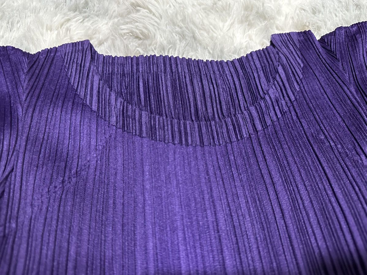 Issey Miyake 🔥Rare Issey Miyake Pleats Please Dress Purple Size L / US 10 / IT 46 - 10 Thumbnail