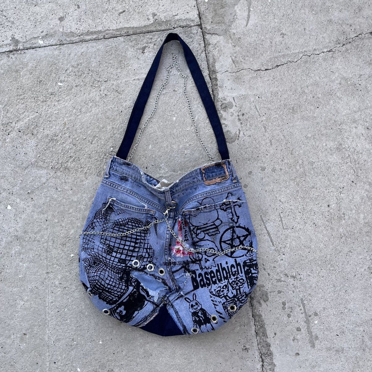 Designer Basedbich 1of1 upcycled Jean tote Size ONE SIZE - 2 Thumbnail