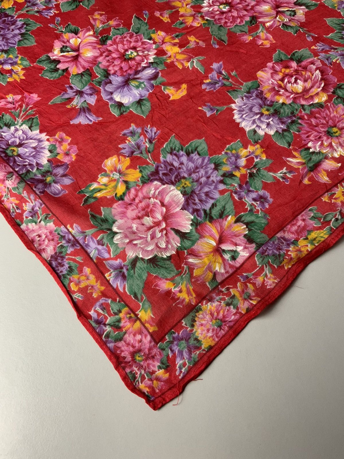 Kenzo Kenzo Flower Art Bandana Handkerchief Size ONE SIZE - 6 Thumbnail