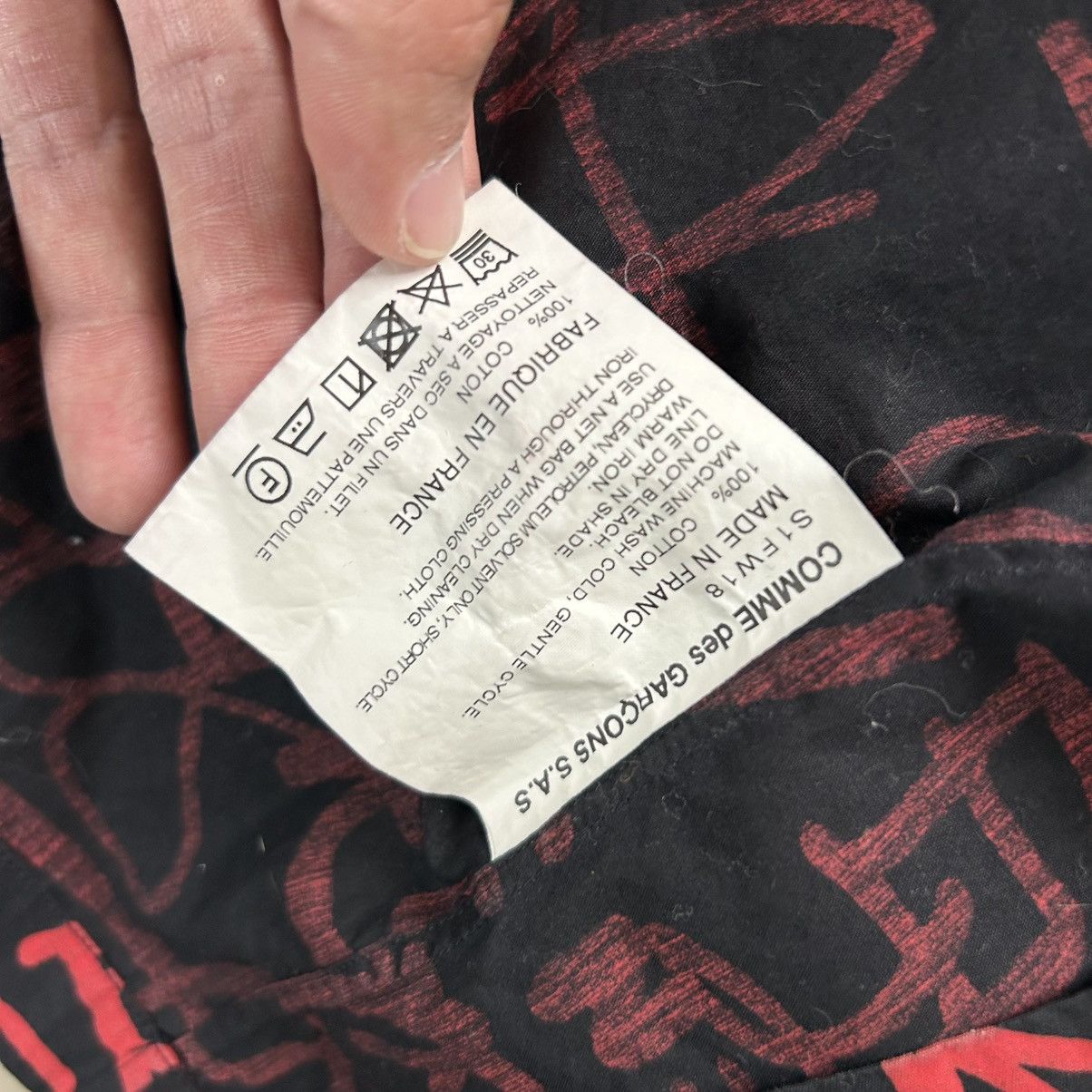 Comme des Garcons SHIRT × Supreme Cdg x Supreme Graffiti Zip Up Shirt Size US L / EU 52-54 / 3 - 3 Thumbnail