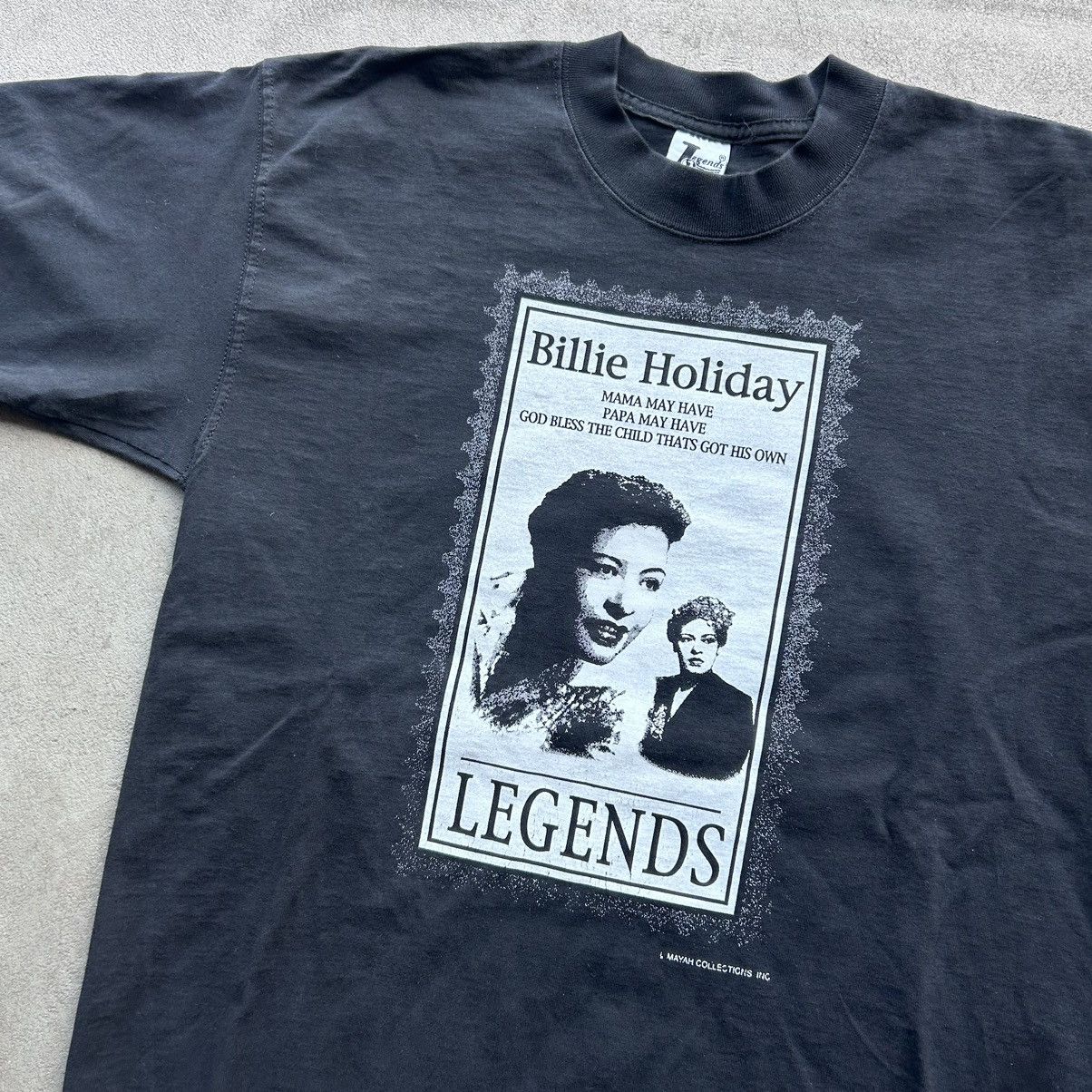 Band Tees × Vintage Vintage 90s Billie holiday legends graphic tee shirt Size US L / EU 52-54 / 3 - 4 Thumbnail