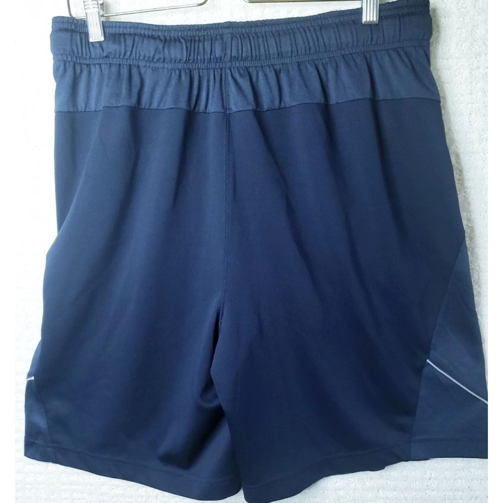 Tapout TAPOUT WWE 9" Stretch Training Shorts Mens L Solid Navy Blue Pockets Drawstring Size US 34 / EU 50 - 6 Thumbnail