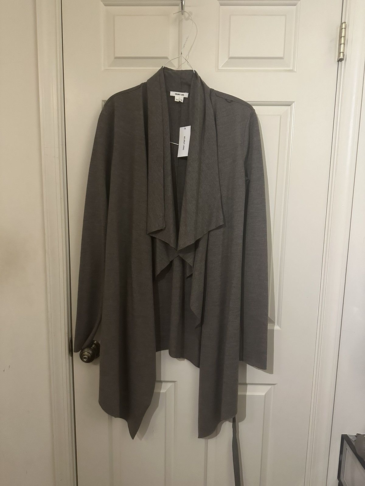 Helmut Lang Helmut Lang thin wool cardigan grey Size M / US 6-8 / IT 42-44 - 1 Thumbnail