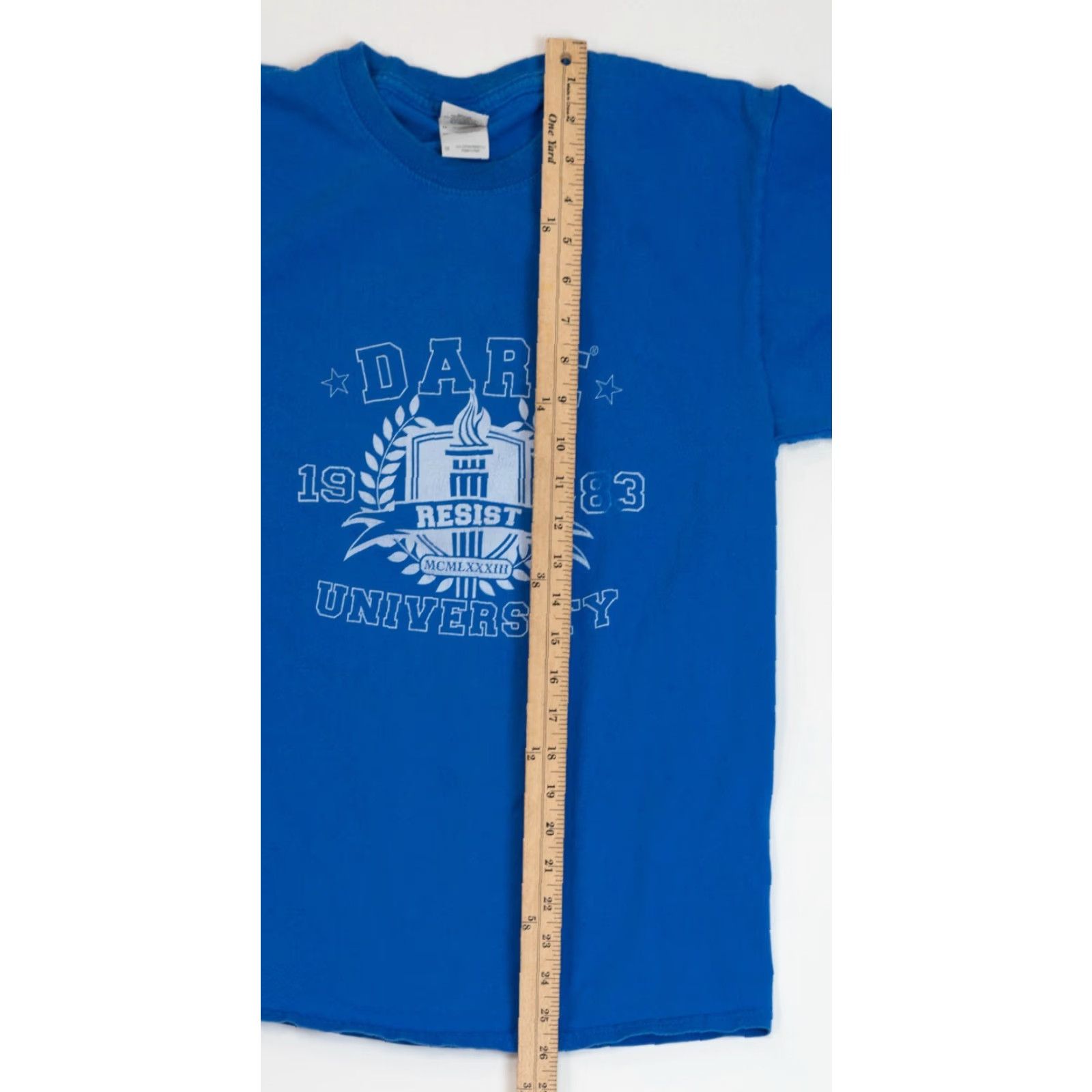 Vintage VINTAGE Dare University 1983 T-Shirt Mens Size Medium Blue North Carolina Logo Graphic Print Crew Neck Short Sleeve Size US M / EU 48-50 / 2 - 7 Thumbnail