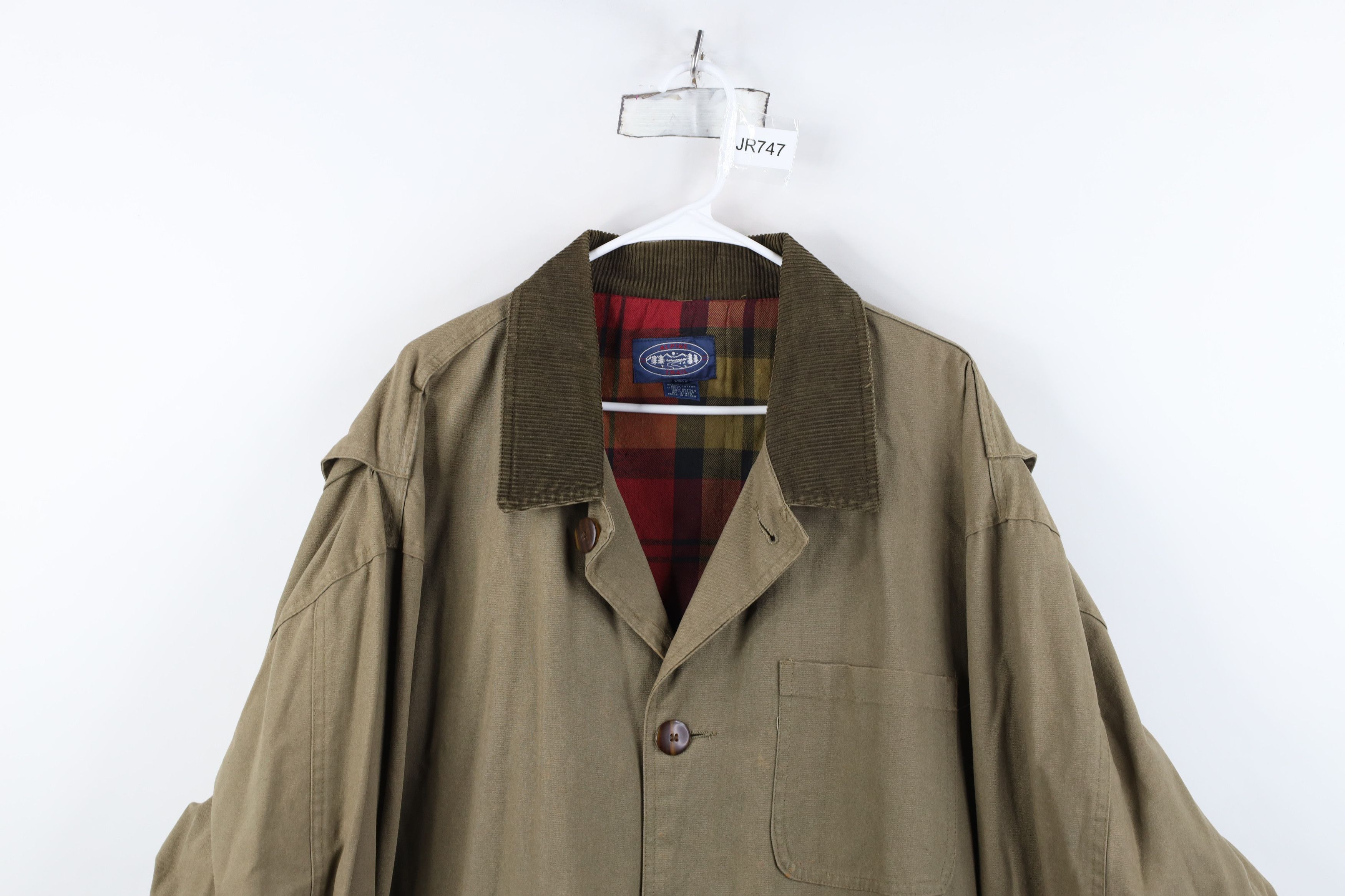 Vintage Vintage 90s Streetwear Lined Canvas Chore Barn Jacket Green Size US XL / EU 56 / 4 - 2 Thumbnail