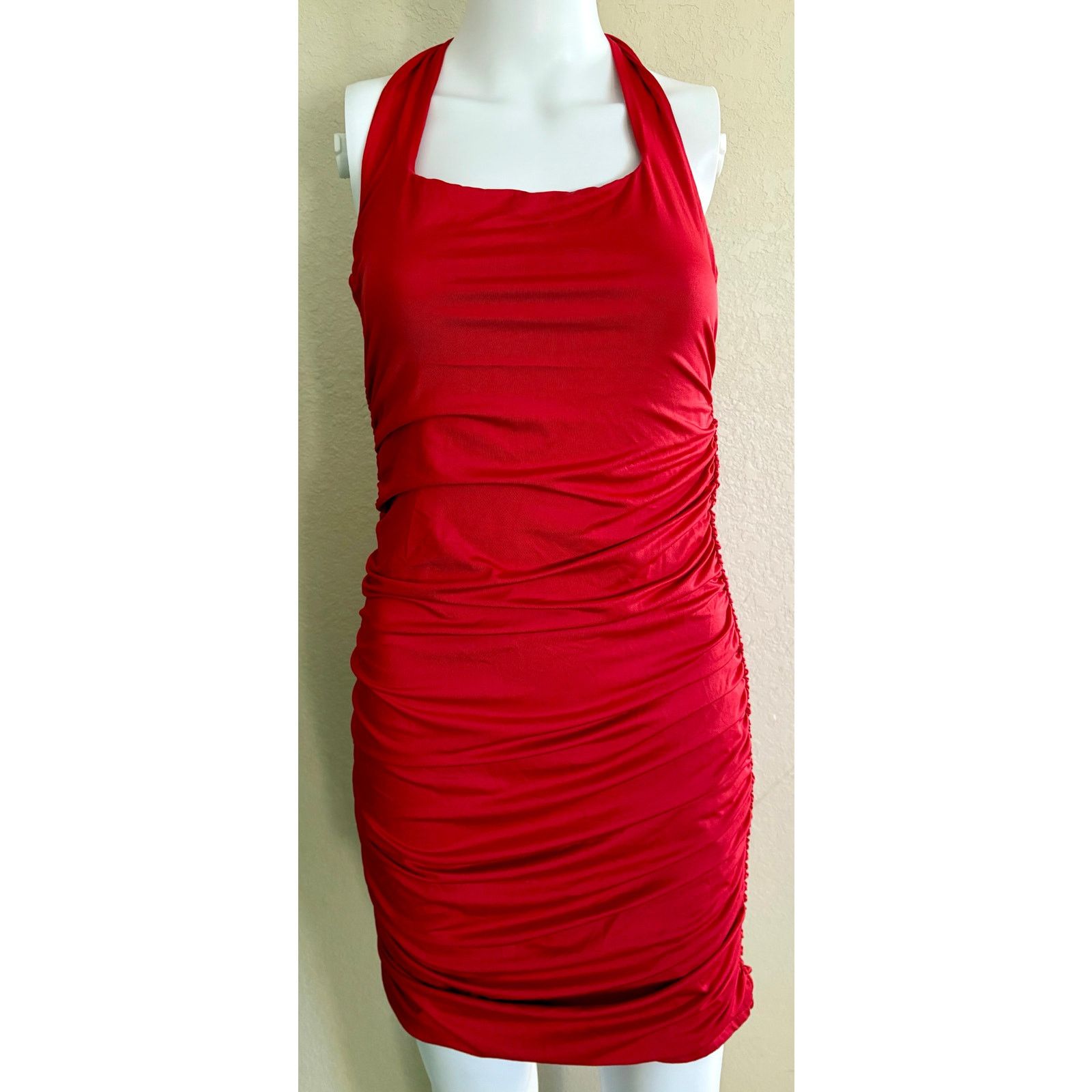 Other UNBRANDED | Rouched Mini Holiday Event Party Dress | Medium Size M / US 6-8 / IT 42-44 - 1 Thumbnail