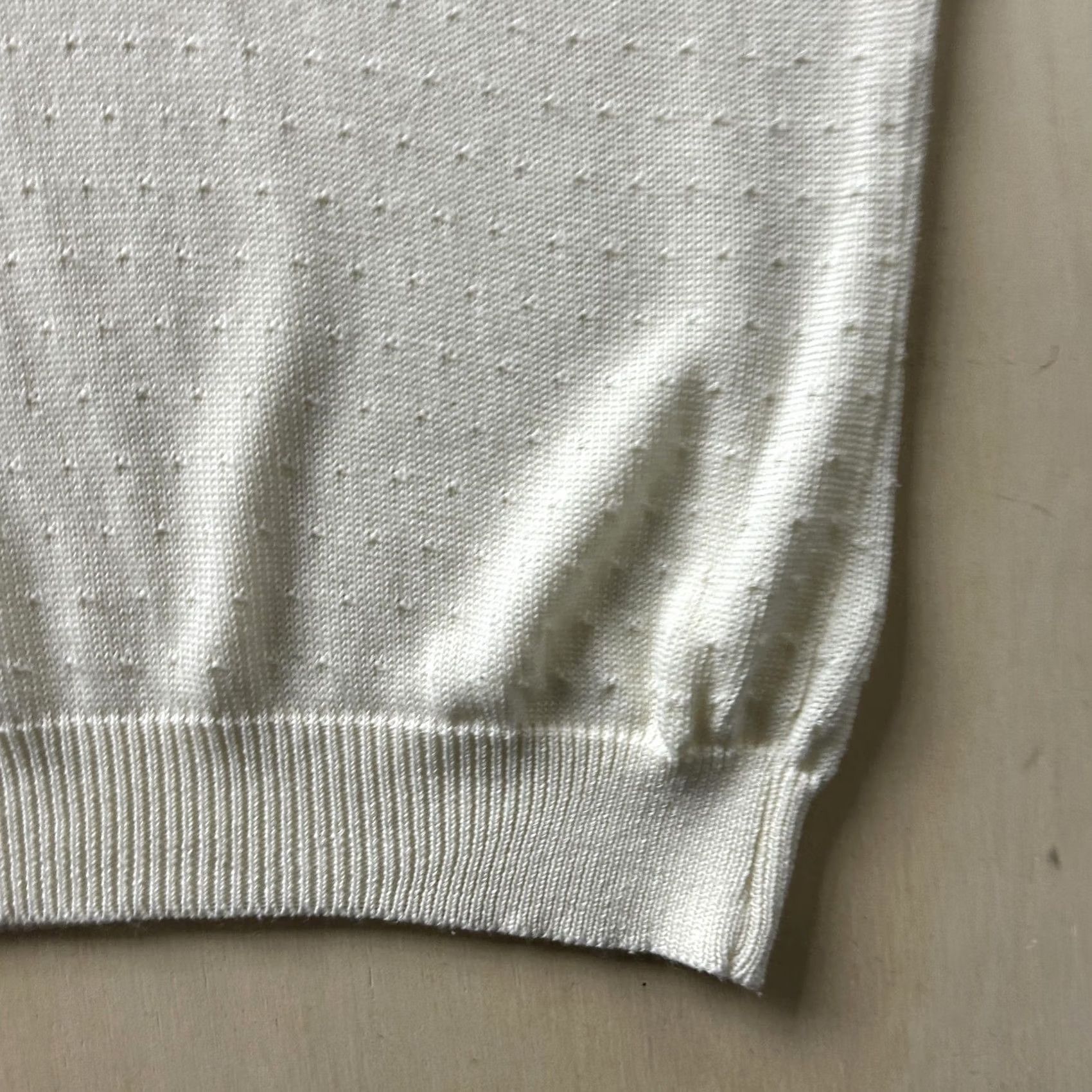 Vintage Sag Harbor Sweater Womens 3X White Crew Neck Tight-Knit Dolman Short Sleeve VINTAGE? (no) 3X? Size XXL / US 16-18 / IT 52-54 - 2 Thumbnail