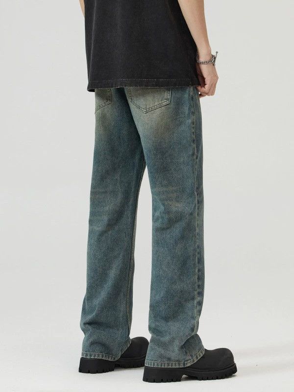 Vintage Men's distressed American vintage washed loose bootcut jeans Size US 32 / EU 48 - 4 Thumbnail