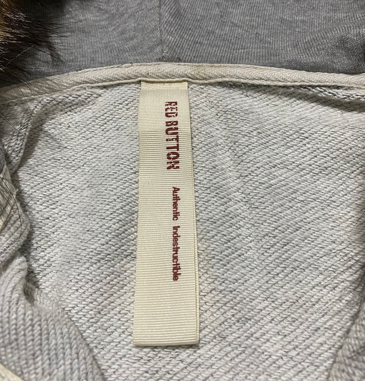 Japanese Brand RED BUTTON - FUR HOODIE STYLE Size US L / EU 52-54 / 3 - 4 Thumbnail