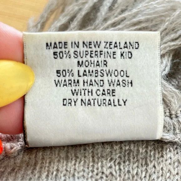 Loro Piana McDonald New Zealand Super Fine Kid Lambswool Scarf Mohair Size ONE SIZE - 11 Thumbnail