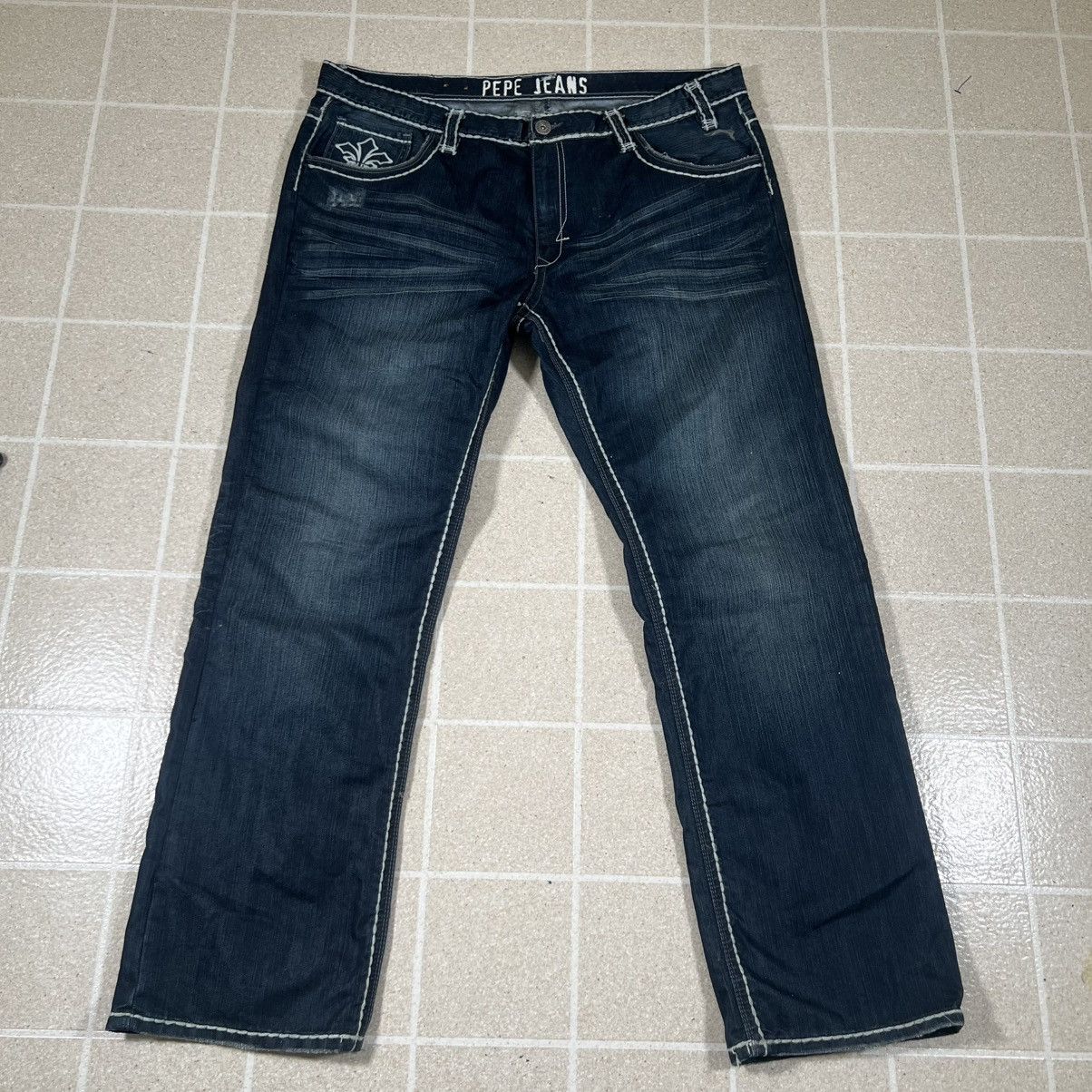 Pepe Jeans Vintage Pepe Jeans Skater Wide Leg 42x34 Baggy Denim Rap Y2K Size US 42 / EU 58 - 4 Thumbnail