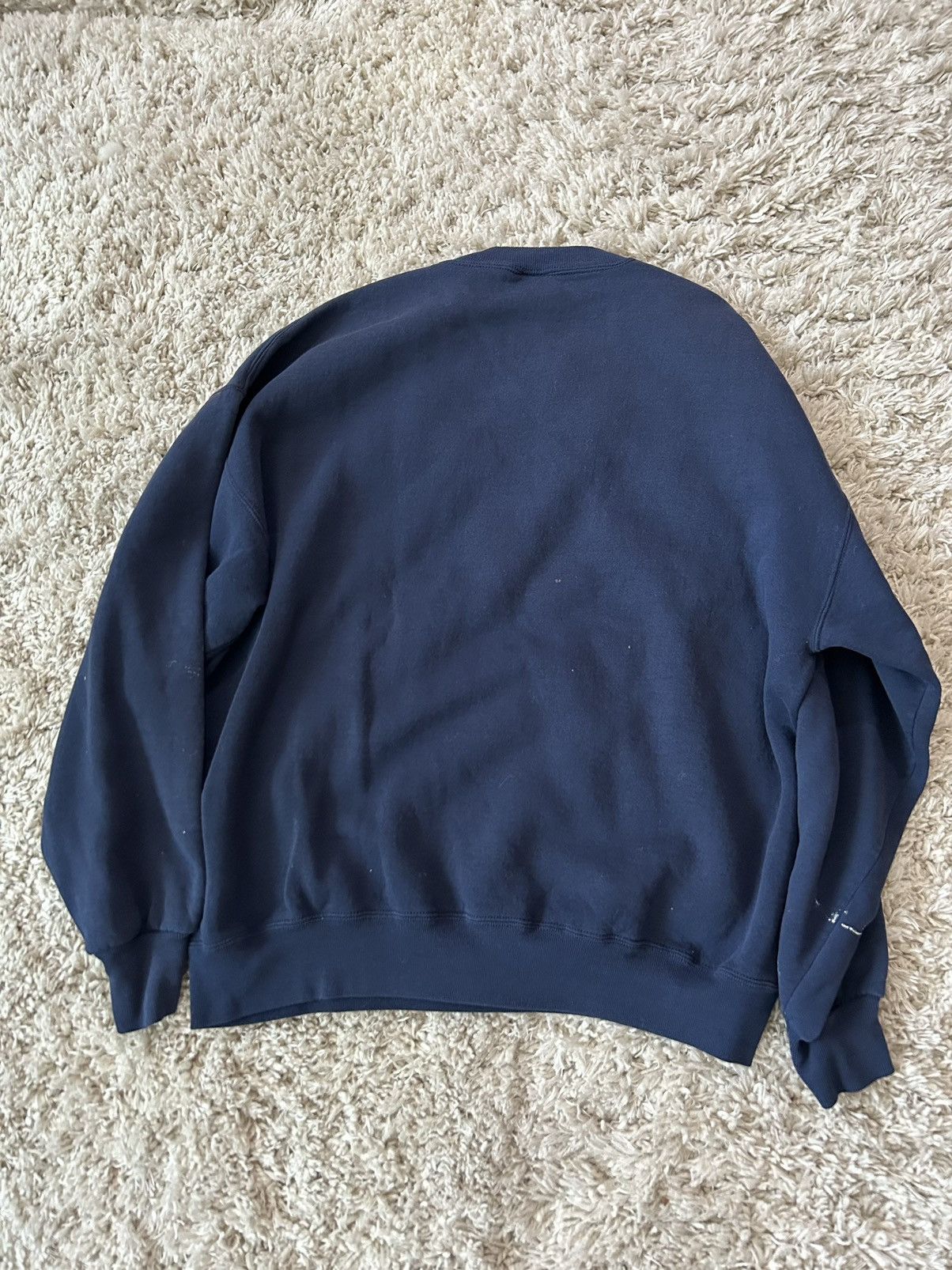 Jerzees × Vintage Vintage 90s Blue Painted Crewneck Size US XL / EU 56 / 4 - 2 Thumbnail