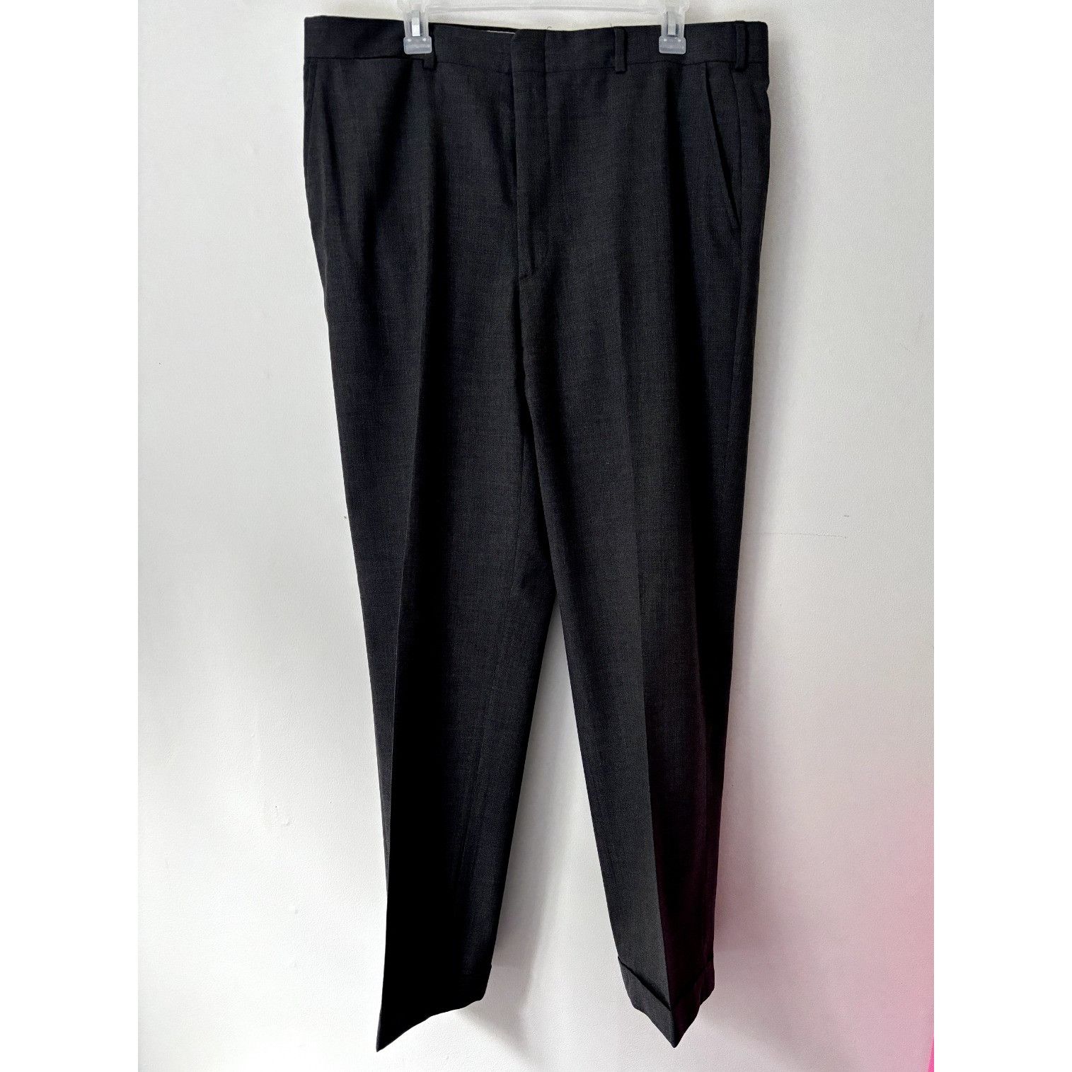 Brooks Brothers Brooks Brothers Brooksease Men's Dress Pants 38x31 Charcoal Size 38R - 2 Thumbnail